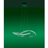 Leuchten-Direkt LS-MELINDA Pendant Light LED stainless steel, 1-light source, Remote control, Colour changer