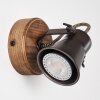 Skodsbol Wall Light Dark wood, black, 1-light source