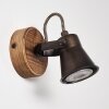 Skodsbol Wall Light Dark wood, black, 1-light source