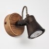 Skodsbol Wall Light Dark wood, black, 1-light source