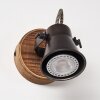Skodsbol Wall Light Dark wood, black, 1-light source