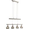 Globo ROMAN Pendant Light LED matt nickel, 4-light sources
