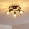 BOLDERSLEV Ceiling Light chrome, black, 3-light sources