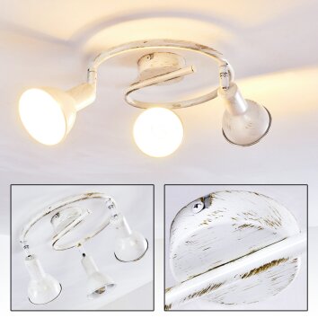 POLMAK Ceiling light gold, white, 3-light sources