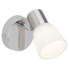 Brilliant Janna wall spotlight chrome, white, 1-light source