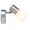 Brilliant Janna wall spotlight chrome, white, 1-light source