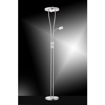 Leuchten-Direkt HELIA floor lamp LED stainless steel, 4-light sources