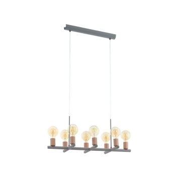 Eglo ADRI Pendant Light grey, 8-light sources