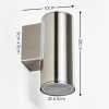 BRACHY Outdoor Wall Light LED stainless steel, 1-light source