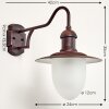Lucide Aruba outdoor wall light brown, rust-coloured, 1-light source