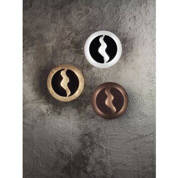 Fabas Luce CEVA Wall Light LED rust-coloured, 1-light source