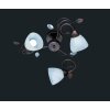 Trio-Leuchten Traditio Ceiling Light dark brown, rust-coloured, 3-light sources