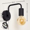 Valocolla Wall Light black, 1-light source