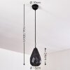 Wallis Pendant Light anthracite, rust-coloured, 1-light source