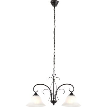 Globo ARIES pendant light rust-coloured, 2-light sources