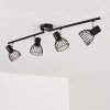 BOLDERSLEV Ceiling Light chrome, black, 4-light sources