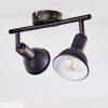 POLMAK ceiling spotlight black-gold, 2-light sources