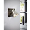Eglo FILIPINA wall light LED brown, matt nickel, 1-light source