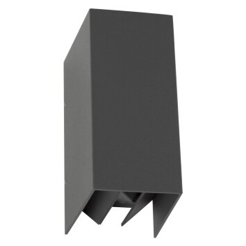 KS Verlichting Channel Wall Light LED anthracite, 2-light sources