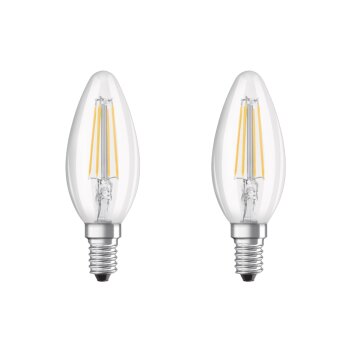 Osram LED E14 4 Watt 2700 Kelvin 470 Lumen Set of 2