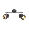 GLOBO TROY Spotlight black, 2-light sources