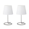 Reality Twin Table Lamp matt nickel, 2-light sources