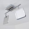 Brilliant URANUS ceiling light LED chrome, 2-light sources