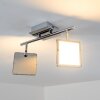 Brilliant URANUS ceiling light LED chrome, 2-light sources