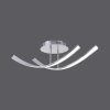 LINDA Ceiling Light LED stainless steel, 2-light sources