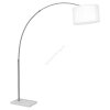 Globo LA NUBE floor lamp stainless steel, matt nickel, white, 1-light source