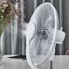 RETHYMNO standing fan chrome, silver, white