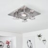 Marsen Ceiling Light LED matt nickel, 4-light sources, Remote control, Colour changer