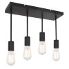 Globo DORBA Ceiling Light black, 4-light sources