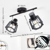 RIETI Ceiling Light black, 2-light sources
