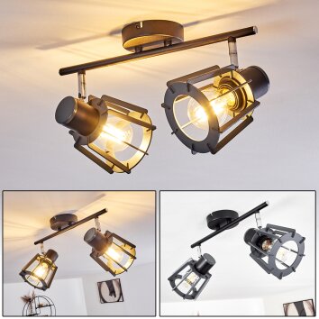RIETI Ceiling Light black, 2-light sources