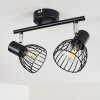 BOLDERSLEV Ceiling Light chrome, black, 2-light sources
