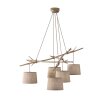 Mantra SABINA Pendant Light brown, 5-light sources