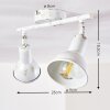 POLMAK ceiling spotlight gold, white, 2-light sources