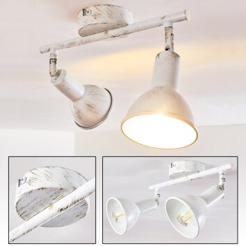 POLMAK ceiling spotlight gold, white, 2-light sources
