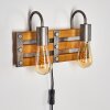 Mallard Wall Light Light wood, silver, 2-light sources