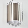 RUMAR outdoor wall light LED stainless steel, 1-light source