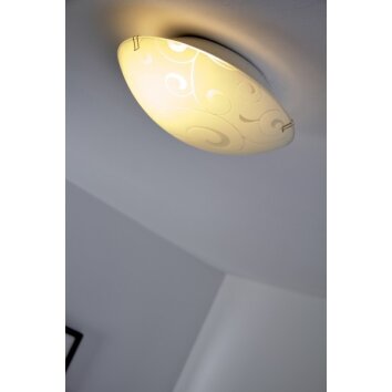 Globo BIKE ceiling light white, 1-light source