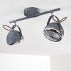 FOVERUP Ceiling Light chrome, grey, 2-light sources