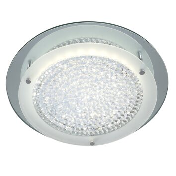 Mantra CRYSTAL MIRROR Ceiling Light LED chrome, 1-light source