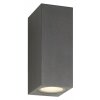 LCD outdoor wall light LED black, 2-light sources