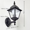 MURTO outdoor wall light black, 1-light source