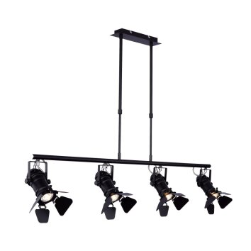 Pendant Light Globo EGON black, 4-light sources