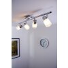 Brilliant LED ceiling light chrome, white, 4-light sources