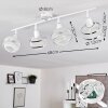LIMASSOL Ceiling Light chrome, white, 4-light sources
