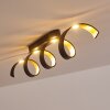 REZAT Ceiling Light LED black-gold, 1-light source